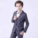 Costume à carreaux pour garçon avec gilet B1310 A