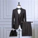 Costume à carreaux pour homme F364 4