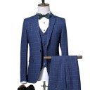 Costume à carreaux pour homme F364 1