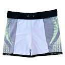 Costume de baie pentru bărbați negre cu modele colorate Polyester Cu șnur Talie elastică Croi ajustat Costume de baie rapid uscare 3