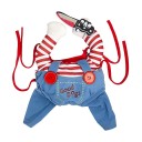 Costume di Halloween per piccoli cani e gatti con coltello in schiuma 28 cm circonferenza collo 22 cm Costume spaventoso regolabile altezza Outfit 1