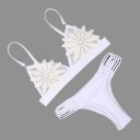 Costumi da bagno brasiliani da donna con fiori sui coppe J1693 1