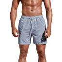 Costumi da bagno da uomo a pantaloncino con lacci a righe in poliestere e spandex, asciugatura rapida ed elasticizzati, costumi estivi per spiaggia e piscina 3