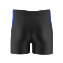 Costumi da bagno da uomo neri monocolore con scritta Sport e striscia laterale in poliestere, costumi da bagno ad asciugatura rapida 3