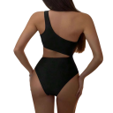 Costumi da bagno interi da donna a spalla singola asimmetrici a righe in poliestere e spandex costumi da bagno estivi moderni 5
