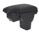 Cotiera 35 x 16 cm pentru Nissan Juke și Infiniti ESQ 2010–2019 Piele artificială cu două straturi Plastic ABS Cutie de depozitare cu USB 2