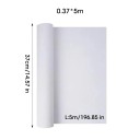 Cotton Canvas 5m Roll White Blank for Oil Painting and Acrylic Pigments Professional Artistic Painting Width 37 cm 3