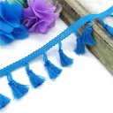 Cotton Decorative Ribbon with Fringes 4.5 cm Length 182 cm Decorative Textile Trim with Fringes for Sewing Home Textile Decorations and Crafting 4