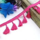 Cotton Decorative Ribbon with Fringes 4.5 cm Length 182 cm Decorative Textile Trim with Fringes for Sewing Home Textile Decorations and Crafting 15