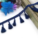 Cotton Decorative Ribbon with Fringes 4.5 cm Length 182 cm Decorative Textile Trim with Fringes for Sewing Home Textile Decorations and Crafting 19