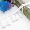 Cotton Decorative Ribbon with Fringes 4.5 cm Length 182 cm Decorative Textile Trim with Fringes for Sewing Home Textile Decorations and Crafting 2