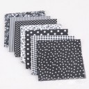 Cotton Fabric for Home Sewing of Masks Set of 25 x 25 cm Squares with Coordinated Patterns of Dots and Flowers Material 100% Cotton 1