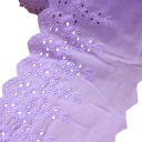 Cotton Fabric with Lace Trim 91 cm Decorative Cotton Textile for Sewing, Clothing Embellishment, Textile Decorations, Handcrafting 7