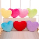 Cotton Heart Cushion Soft stuffed heart as a decoration for the sofa or room Solid colour surface without prints 10
