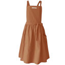 Cotton Linen Vintage Sleeveless Apron with Pockets 98x88 cm Gardener's Work Apron Kitchen Linen Apron with Pockets 4