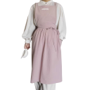 Cotton Linen Vintage Sleeveless Apron with Pockets 98x88 cm Gardener's Work Apron Kitchen Linen Apron with Pockets 1