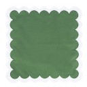 Cotton Placemat 45.7 x 45.7 cm 100% Cotton Large Square with Wavy Edge Two-Coloured Decorative Table Mat 2