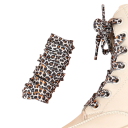 Cotton Shoelaces with Leopard Print 160 cm Flat Fashion Shoelaces for Trainers, Streetwear, Ankle and High Footwear 5