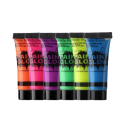 Couleurs fluorescentes UV pour le corps et le visage Couleurs néon professionnelles 10 ml Ensemble de couleurs pour le visage 6 pcs Maquillage 2