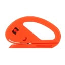 Coupe-film de sécurité avec lame encastrée Poignée en plastique avec ouverture pour les doigts Couleur orange vif Dimensions 10 x 5,8 cm 1