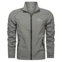 Coupe-vent homme avec protection UV sur la fermeture éclair Veste ultralégère imperméable pour la nature Veste de sport respirante pour le printemps Coupe-vent d’automne pour la randonnée 3