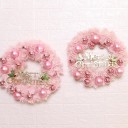 Couronne de Noël rose 5