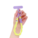 Courte sangle pour téléphone mobile au poignet Lanière suspendue pour mobile Pendentif porte-clés Chaîne de sécurité contre la perte de téléphone 13