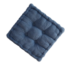Coussin carré matelassé pour le sol 40 × 40 cm surface en velours côtelé rembourrage épais coussin pour s'asseoir yoga méditation 4