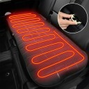 Coussin chauffant pour siège arrière de voiture 12V Housse de siège chauffante de protection pour banquette arrière Housse électrique de voiture avec régulation de température 6
