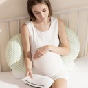 Coussin de Grossesse Multifonctionnel en U 40×38×5 cm Coussin de Corps Soutien pour Femmes Enceintes Confortable Respirant Fibres de Bambou Coton 5