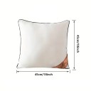 Coussin décoratif blanc 45 × 45 cm Coussin en polyester pour canapé dans le salon chambre voiture coussin de remplissage doux 6