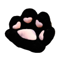 Coussin en peluche patte 70 cm 2