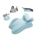 Coussin ergonomique pour se coucher sur le ventre avec support pour le dos et le cou 58 × 38 × 23 cm mousse à mémoire de forme housse amovible 3