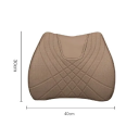 Coussin lombaire pour voiture en mousse à mémoire de forme et simili cuir 40x30x8 cm Support ergonomique pour le dos Coussin pour une assise saine Conduite confortable 2
