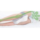 Coussin orthopédique entre les jambes en mousse à mémoire de forme Support ergonomique des hanches et du dos Sommeil sur le côté Respirant Housse lavable Fermeture éclair et bouton 25 x 35 x 13,5 cm 3