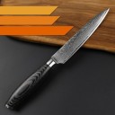 Couteau de cuisine en acier damassé C291 5