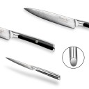Couteau de cuisine en acier damassé 3