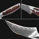 Couteau de dépeçage en acier damassé 2
