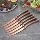 Couteau de table en acier inoxydable 6 pcs 6
