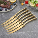 Couteau de table en acier inoxydable 6 pcs 4