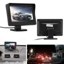 Couvací kamera s monitorem do auta 4,3 palce Parkovací sada s displejem 16:9 Zorné pole 170° Krytí IP67 NTSC a PAL Napájení 12 V 3