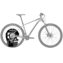 Couvercle de disque pour le lavage de vélo ENLEE protection de disque de frein noir et blanc pour vélo de route nettoyage et entretien 2