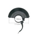 Couvercle de protection pour meuleuse angulaire 100 mm Écran de sécurité métallique à fixation rapide pour disques abrasifs et de coupe Couvercle 5