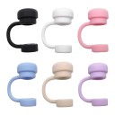 Couvercle en silicone pour paille 12 x 65 x 10 mm Protection de paille Fermeture hygiénique Réutilisable Couvercle de paille de voyage 1