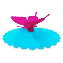 Couvercle en silicone pour tasse avec papillon 5