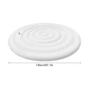 Couvercle gonflable pour spa rond 145 cm en PVC blanc couvercle de protection pour la surface afin de maintenir la chaleur et la propreté de l'eau dans le spa 2