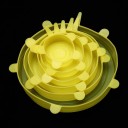 Couvercles élastiques pour sceller les aliments 6 pcs 9