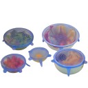 Couvercles en silicone pour aliments - 6 pcs 2