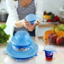 Couvercles en silicone pour aliments - 6 pcs 6