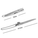 Couverts pliants en acier inoxydable - 3 pcs 7